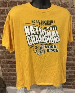 North Dakota State Bison 2011 NCAA Division 1 National Champions T Shirt Mens XL - Picture 1 of 5