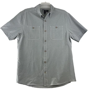 Alaskan Hardgear Camicia Uomo Taglia L Grigio Vestibilità Standard Tasche Leggere S/S - Foto 1 di 11