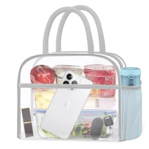Clear Bag Stadium Approved, Lunch Bag Lunch Box for Women Men Reusable Insula... - Picture 1 of 6