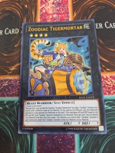 Yu-Gi-Oh! Zoodiac Tigermortar RATE-EN052 Ultra Rare Unlimited Near Mint - Picture 1 of 4
