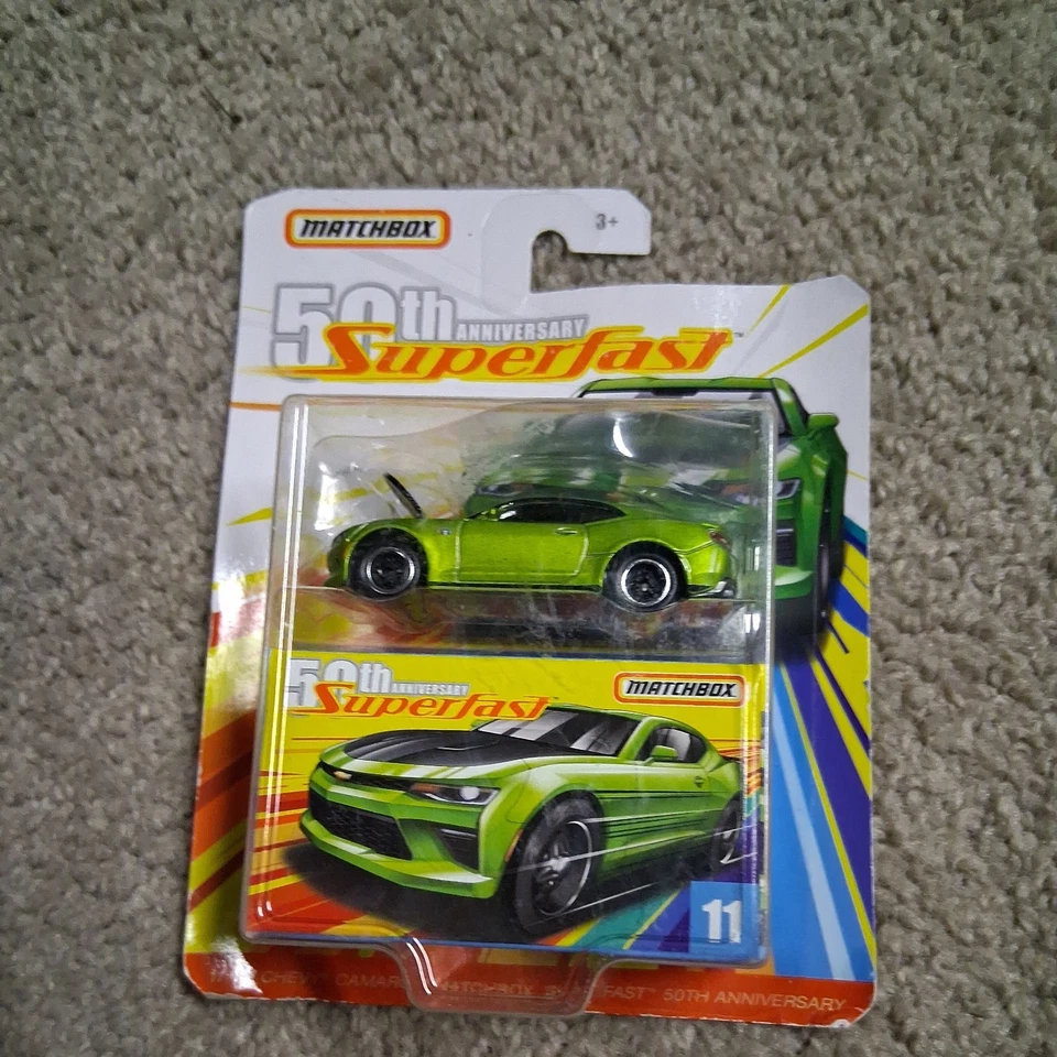 火柴盒 Superfast 1971 雪佛兰 Camaro Z28 #19 限量 1/10000 莱姆绿全新无标签 🔥H — 第 1/1 张图片