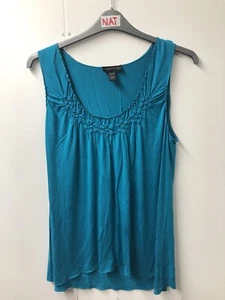 Cable & Gauge Turquoise Sleeveless Top Size Large - Picture 1 of 5