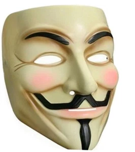 Maske V for Vendetta Anonymus Demo Halloween Fasching Karneval Erwachsen - Bild 1 von 2