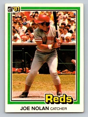 1981 Donruss #302 Joe Nolan   Cincinnati Reds - Image 1 of 2