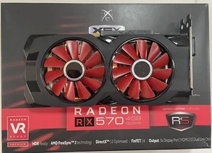 XFX AMD Radeon RX570 4GB GDDR5 PCI-E Graphics Video Card DP DVI HDMI - Picture 1 of 4