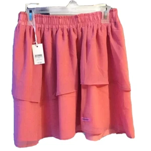 Simply Southern Mini Skirt with Ruffles Size: XL Elastic Waist Coral #S52G - Picture 1 of 1