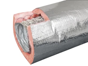 6-in x 25-Ft Insulated Flexible Round Flex Duct Tube R8 Heating/AC Vent Venting - Picture 1 of 12