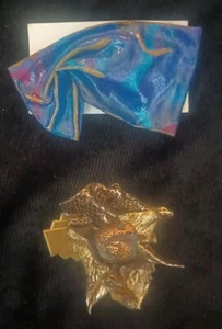 New Vintage Artists Choice Handcrafted Lot of 2 Brooches Wearable Art Beautiful! - Picture 1 of 6