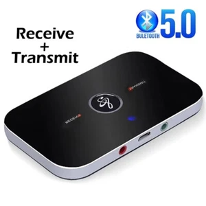 2in1 Bluetooth 5.0 Transmitter Empfänger Sender Aux Audio Adapter TV Kopfhörer - Bild 1 von 13