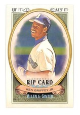 2021 Topps Allen and Ginter Boxloader Rip Cards #BRC-KGJ Ken Griffey Jr. 52/75 