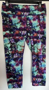 Leggings stretti Athleta Donna Floreale Sbiadito Sonar Capri Multicolore Altezza media M In perfette condizioni - Foto 1 di 6