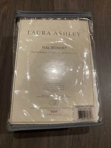 Laura Ashley Cotton FULL Bed Skirt (Solid-White) - Picture 1 of 4