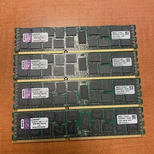Lot of 4 - KINGSTON KVR16LR11D4/16 16GB PC3L-12800R DDR3-1333 ECC Server Memory - Picture 1 of 2
