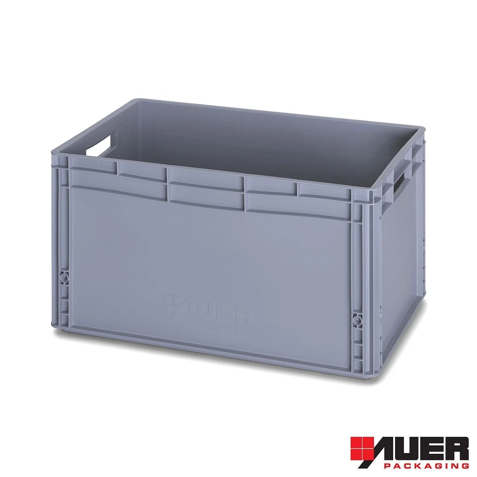 AUER Eurobox 60x40x32 cm, 66 Liter, Eurobehälter, Stapelbox, Lagerbox