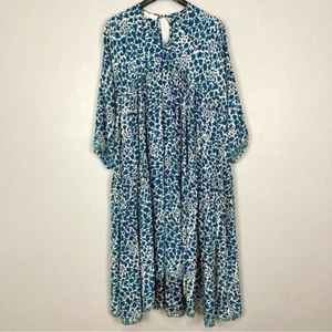 Maxi Vestido Natalie Martin Jemima Seda Para Mujer Talla S Campesino Floral De Gran Tamaño - Imagen 1 de 9