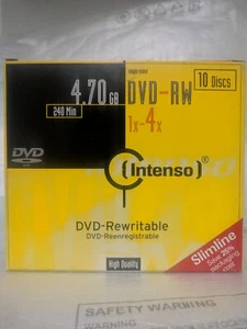 10 DVD -RW Intenso 16x  - Picture 1 of 1