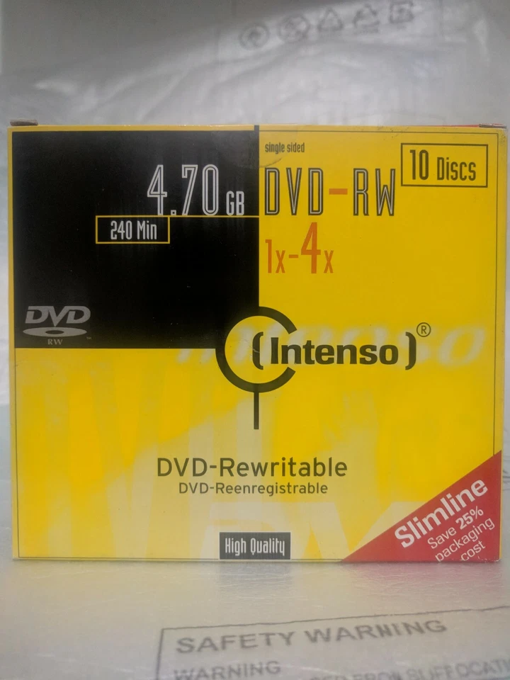 10 DVD -RW Intenso 16x  - Image 1 of 1