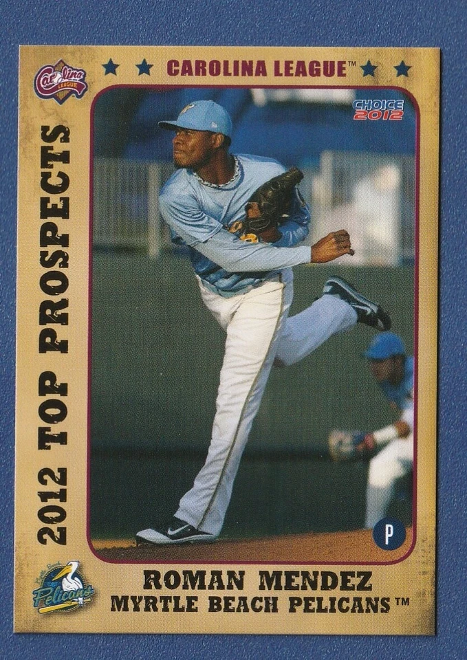 ROMAN MENDEZ 2012 Choice RC Carolina League Top Prospects #30 Rangers Rookie^ - Image 1 of 2