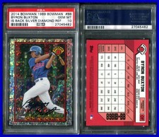 PSA 10 2014 Bowman '89 is Back Silver Diamond Refractor Byron Buxton RC POP10