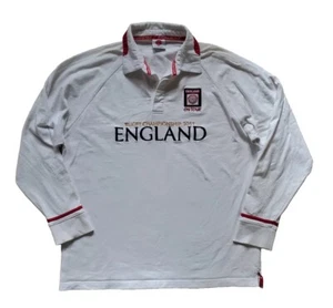 ENGLAND ON TOUR Rugby Shirt Mens XXL 2011 Championship White Long Sleeved - Picture 1 of 12