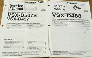 PIONEER VSX-D507S D457 D488 AUDIO/VIDEO RECEIVER ORIGINAL SERVICE REPAIR MANUAL - Picture 1 of 1