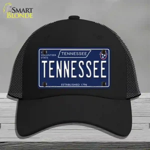 Sombrero con letrero de metal azul Tennessee Tennessee - malla negra - Imagen 1 de 1