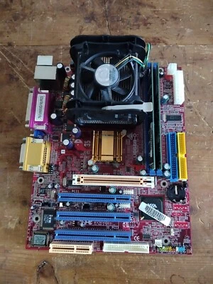 SHEDA MADRE BIOSTAR U8668-D Presa 478 2x DDR PCI AGP Cnr P4M266A NO ASUS - Immagine 1 di 4