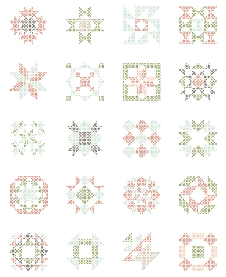 Panel de punto de cruz de nube Abloom de Corey Yoder para moda #29217-11 Foto 1 de 1