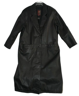 Gabardina grande de cuero para mujer GIII Leather Fashions Foto 1 de 4