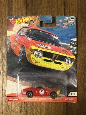 W9-10 Hot Wheels Real Riders - 2020 - Alfa Romeo Giulia Sprint GTA - METAL/METAL Foto 1 de 4