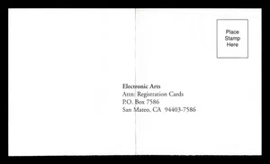 Electronic Arts Registration Card 821717 - 7/97 - Picture 1 of 2