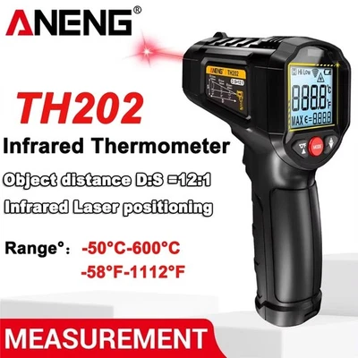 ANENG Thermomètre Infrarouge Laser Numérique Sans Contact -50+600°c