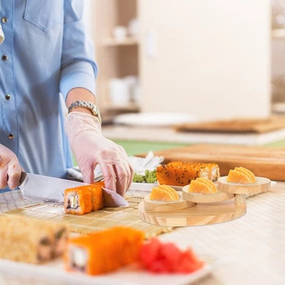  Wooden Sushi Tray Sushi Plate Sushi Container Meat Sashimi Serving Plate for - Image 1 of 4