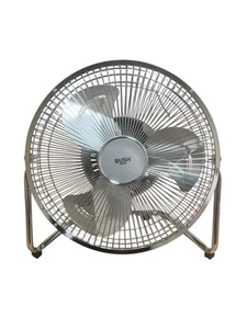 Ventilador de Escritorio Bush 9" Cromo Inclinable Ajustable 3 Velocidades 30W Ventilador 7270840 R - Imagen 1 de 5