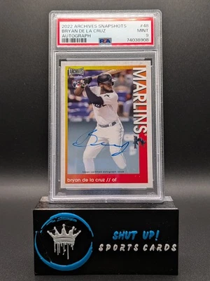 Bryan De La Cruz Auto 2022 Topps Archives Snapshot #48 - Image 1 of 4