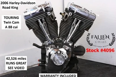 2006 Harley Touring Twin Cam A 88 Engine Motor Assembly VIDEO + WARRANTY #4096 Foto 1 de 4