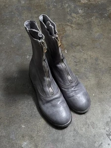 Guidi 310 Front Zip Ankle Length Horse Leather Boot Light Grey - Picture 1 of 8
