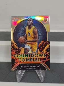 2024-25 Topps Chrome Bronny James Jr. Countdown Complete Refractor Rookie - Picture 1 of 10