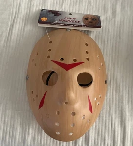 Jason Voorhees Friday 13th Horror movie Halloween Costume Plastic Mask New tags - Picture 1 of 8