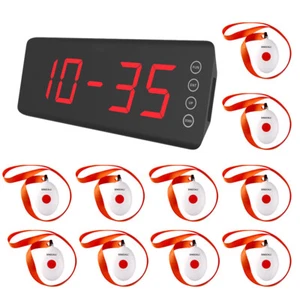 Sistema inalámbrico de paginación de llamadas de enfermería SINGCALL 1 receptor de pantalla SC-R50, 10 buscapersonas - Imagen 1 de 11