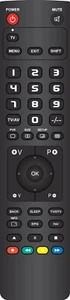 Remote Control for  DV-7002S-2  DV-7003FP-2  DV-7011S-2  DV-7013SN   SHARP DVD - Picture 1 of 6