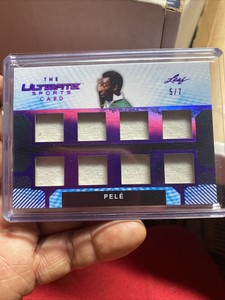 2019 Leaf ULTIMATE Sealed Pele Materials 8 Piece Game Used Jersey 5/7 PELE