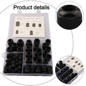 Comprehensive Cable Gland Kit IP68 Waterproof Easy Installation 50 PCS - Picture 1 of 8