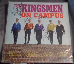 The Kingsmen On Campus LP AUTOGRAPHED COVER - Picture 1 of 4