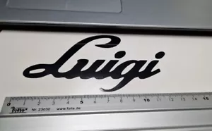 Letras Luigi Logo emblema pegatina Italia Tuning Styling nuevo - Imagen 1 de 3