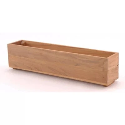 Window Box Teak Planter, 24" x 8" x 8" - Image 1 of 2