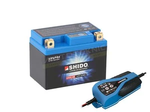 HONDA CRM 125R 1990-1999 Shido Lithium Battery & Charger - Picture 1 of 2