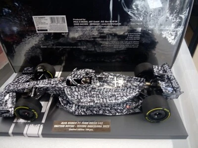 MINICHAMPS 1/18- 2022-ALFA ROMEO C42 FERRARI-BARCELONA T/ CAR-V BOTTAS-L/E 1/186 - Image 1 of 4