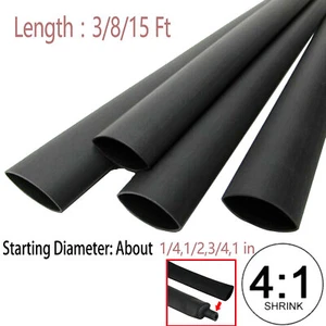 4:1 Heat Shrink Tubing Marine Grade Wire Wrap Adhesive Glue Lined Waterproof NEW - Picture 1 of 10