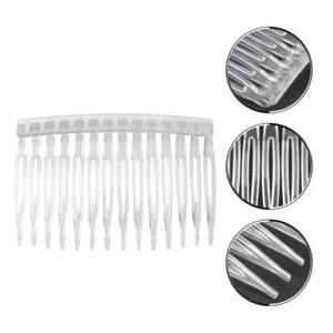 10PCS Transparent Wedding Veil Comb Hair Slide Comb Side Comb Hair Accessories - Picture 1 of 12